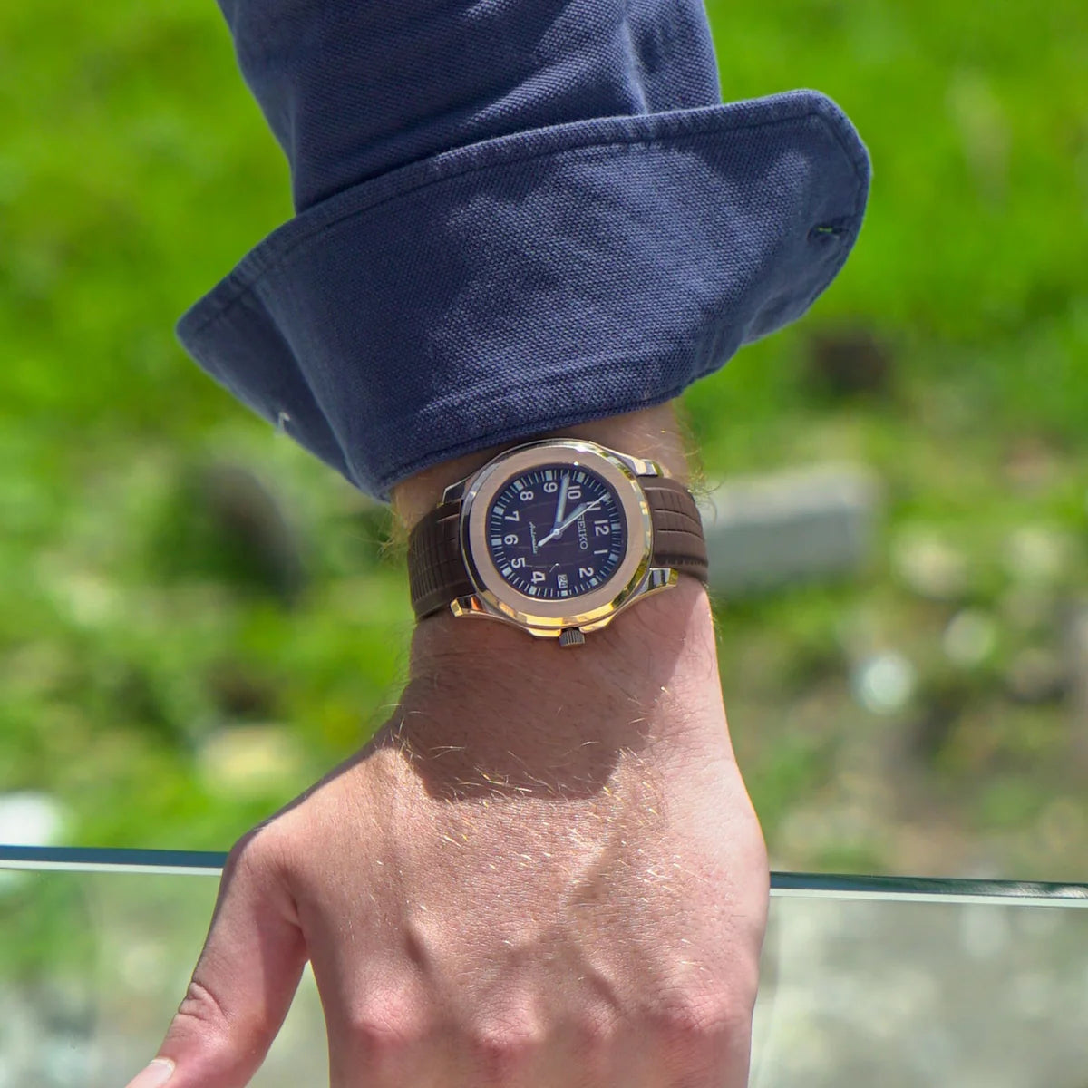 Seiko Mod Aquanaut „Roségold &amp; Schokolade“