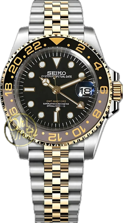 Seiko Mod GMT Master II zweifarbig „Zombie“