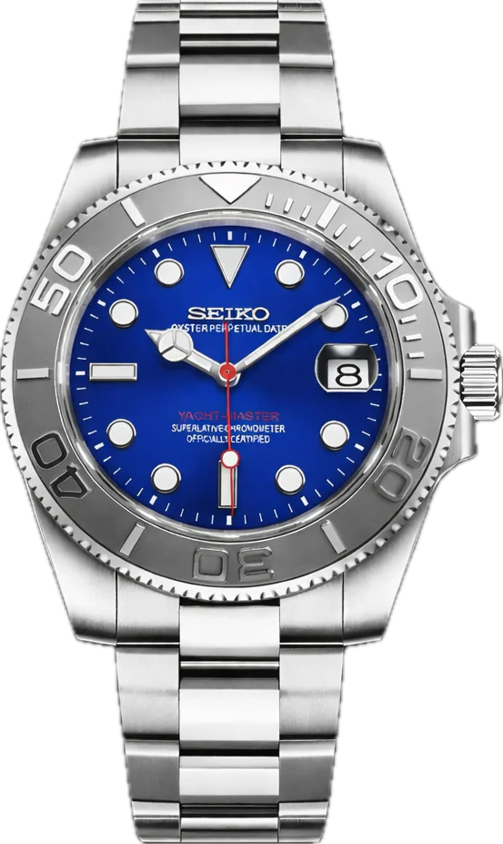 Seikomariner | Rhodium & Navy