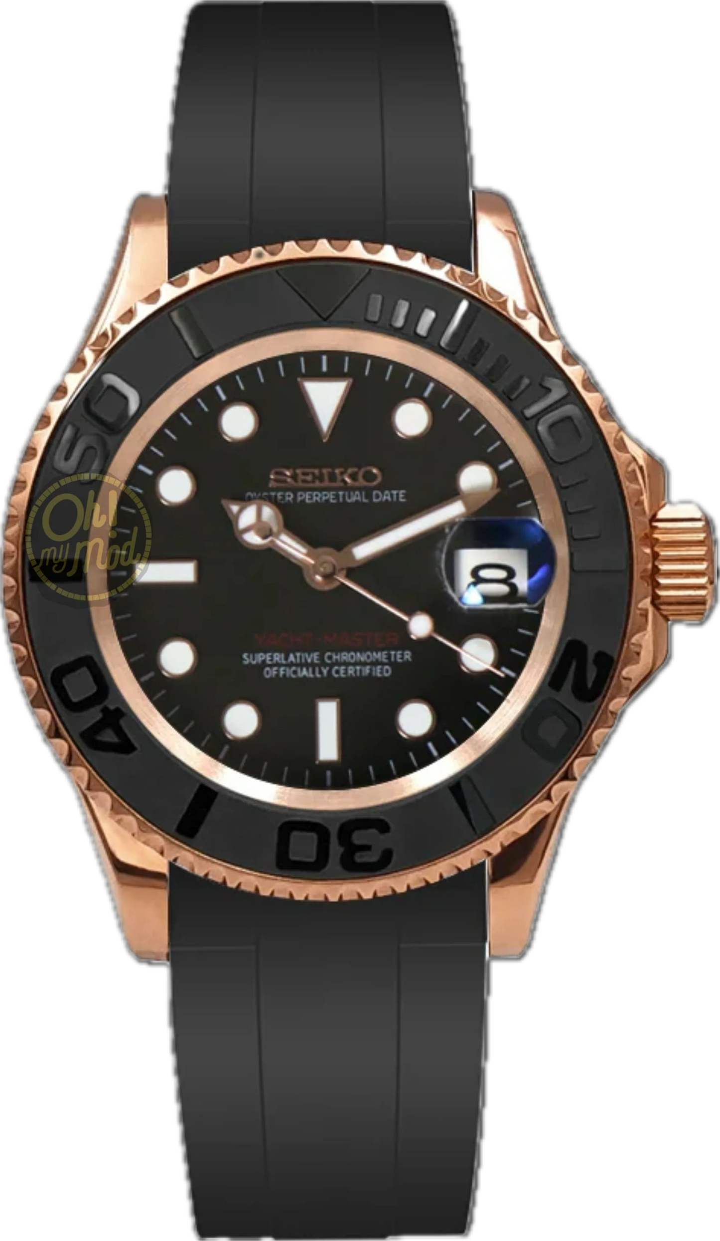 Seikomariner | Oro rosa y negro