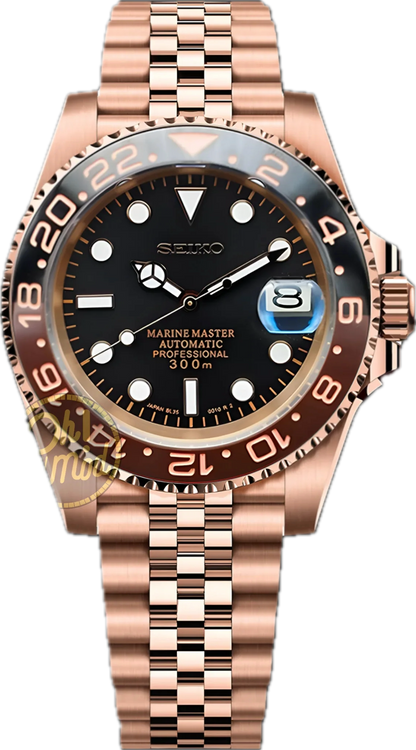 Seikomariner | Root Beer Full Rose Gold