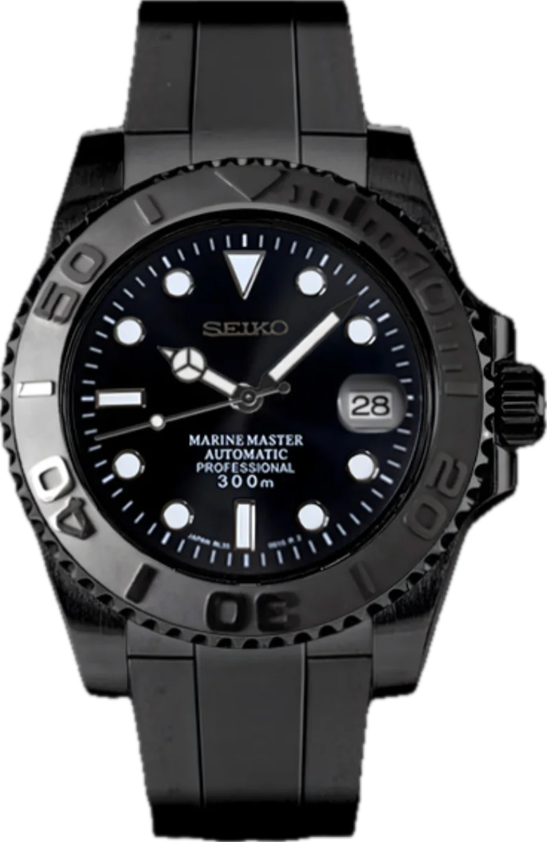 Seiko Mod Submariner „Triple Black“