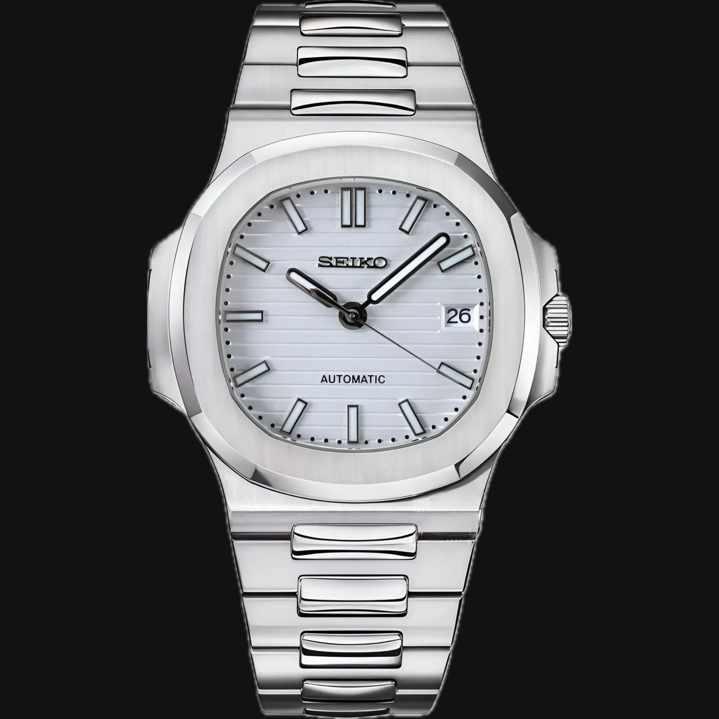 Seiko Mod Nautilus „Weiß“