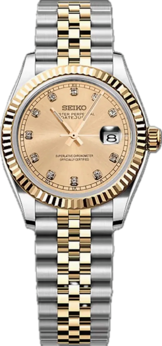 Ladyjust Two-Tone Gold Diamond