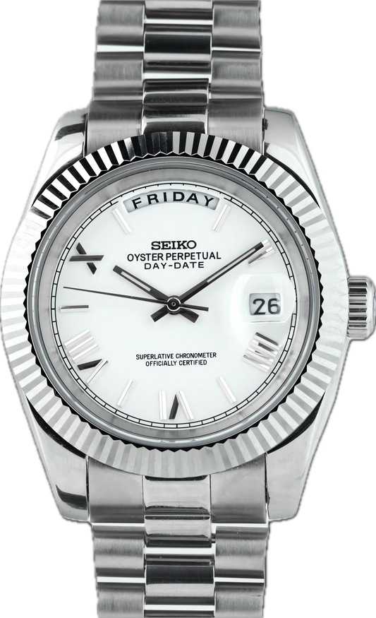 Seiko Mod Daydate "Weiß"