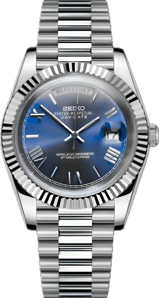 Seiko Mod Daydate „Royal Blue“