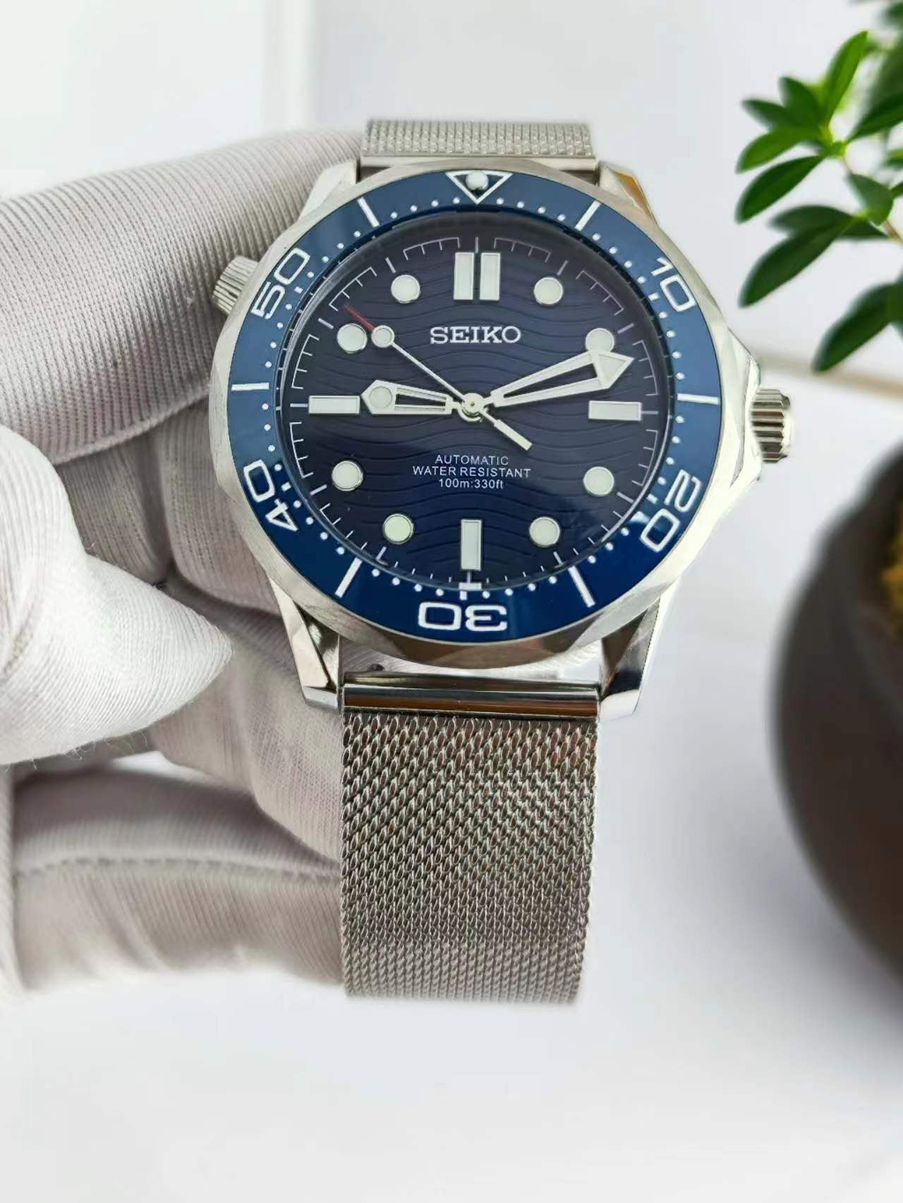 Seiko Mod Seamaster "Blue"