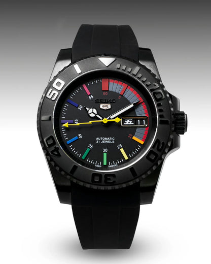 Seiko MOD chronograph watch with functional sub-dials