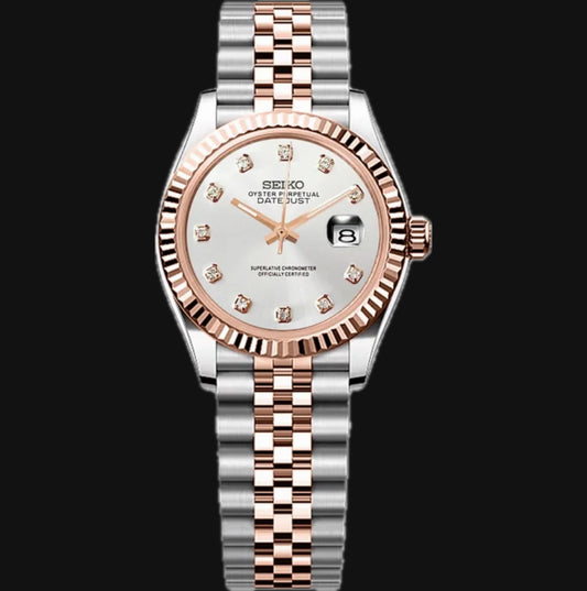 Ladyjust Two-Tone Rose & Silver