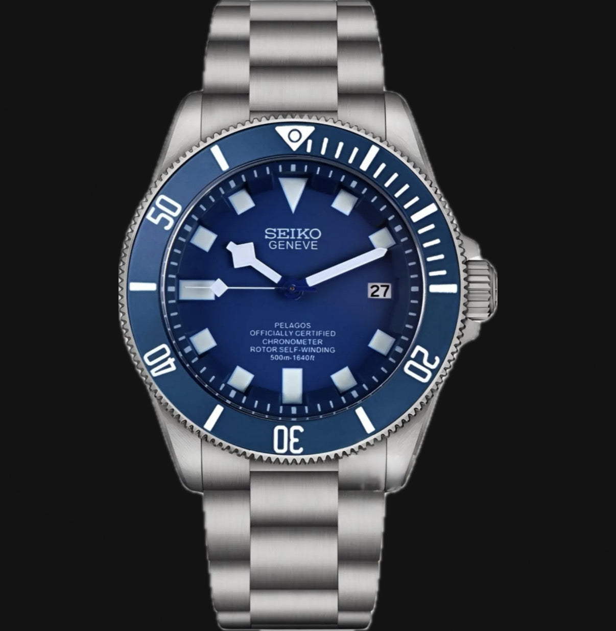 Seiko Mod Pelagos „Blau“