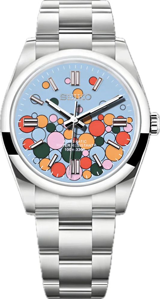 Seiko Mod Oyster Perpetual „Celebration Bubbles“