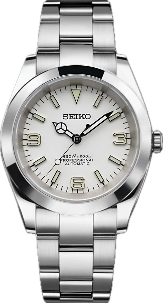 Seiko Mod Oyster Perpetual „Weiß“