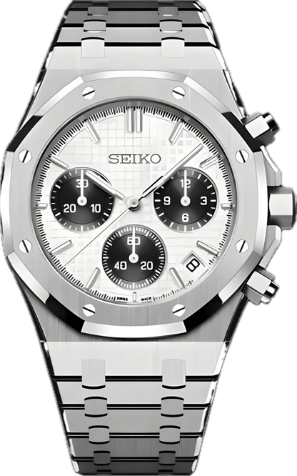 Seiko Mod Royal Oak „Panda Chronograph“