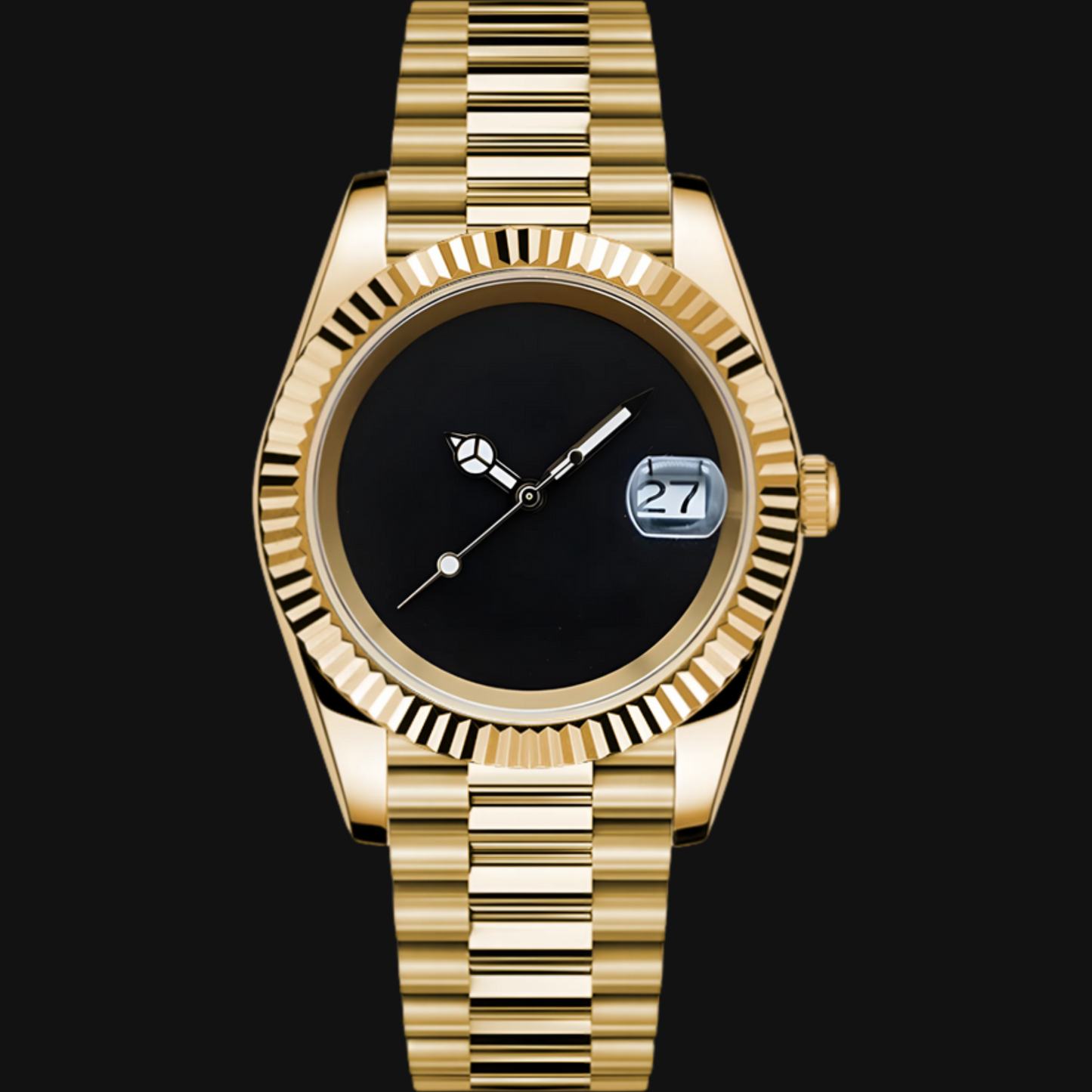 Seiko Mod Datejust Gold "Blackout"