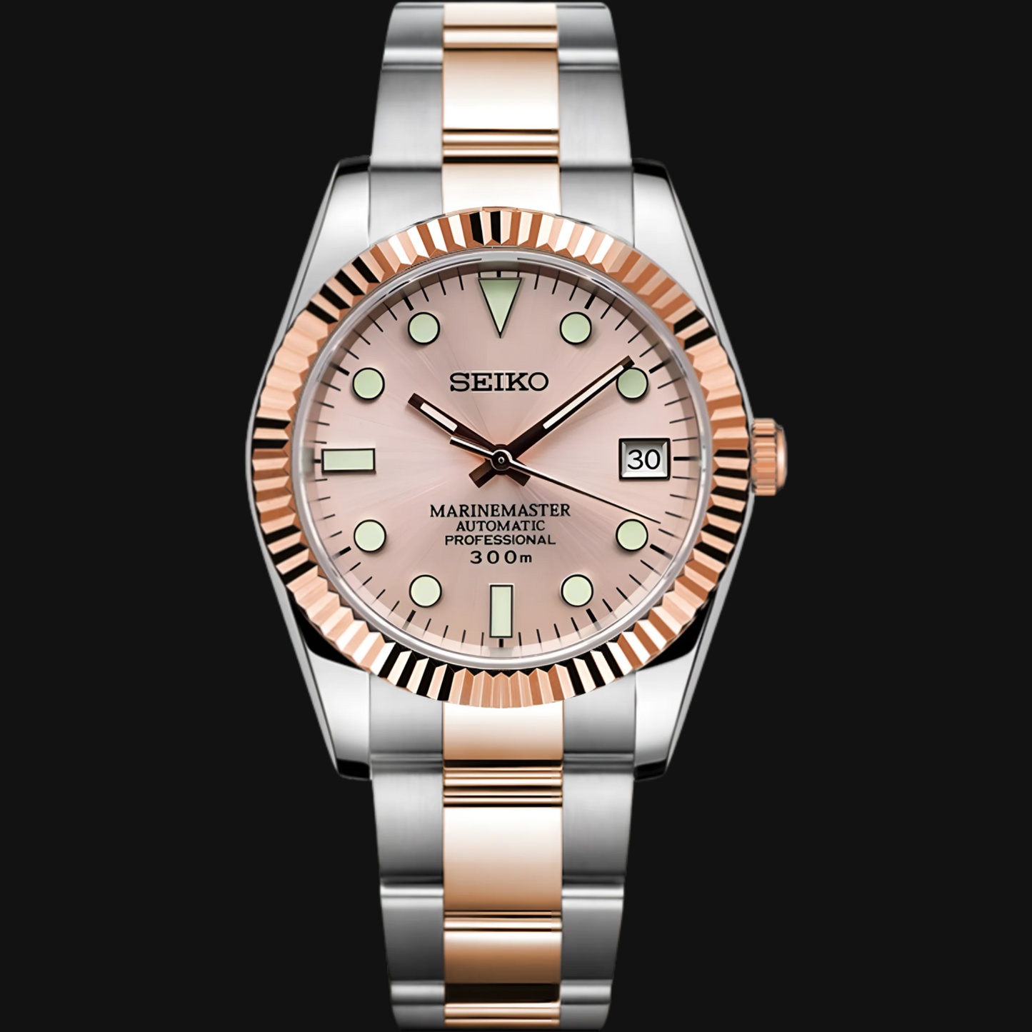 Seiko Mod Datejust "Champagne" Two-Tone