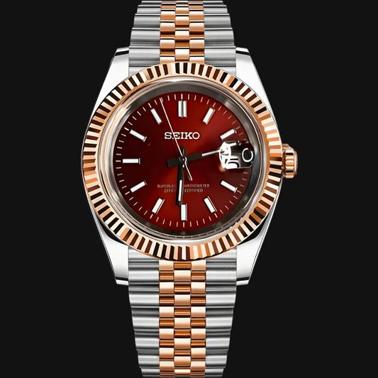 Seiko Mod Datejust "Red" Two-Tones