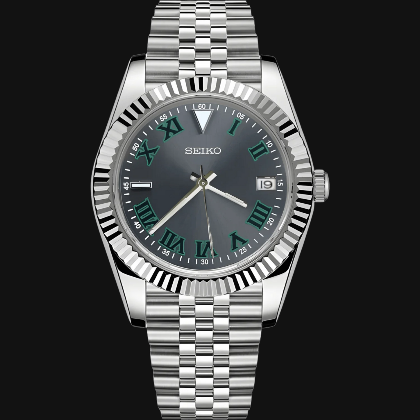 Seiko Mod Datejust "Wimbledon"