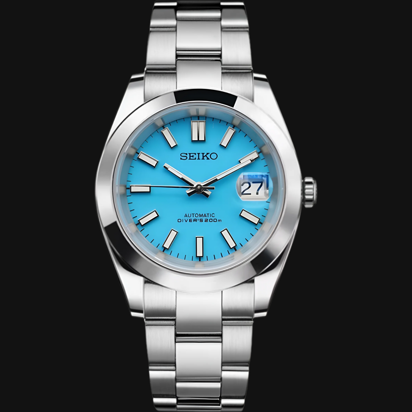 Seiko Mod Oyster Perpetual "Blue"