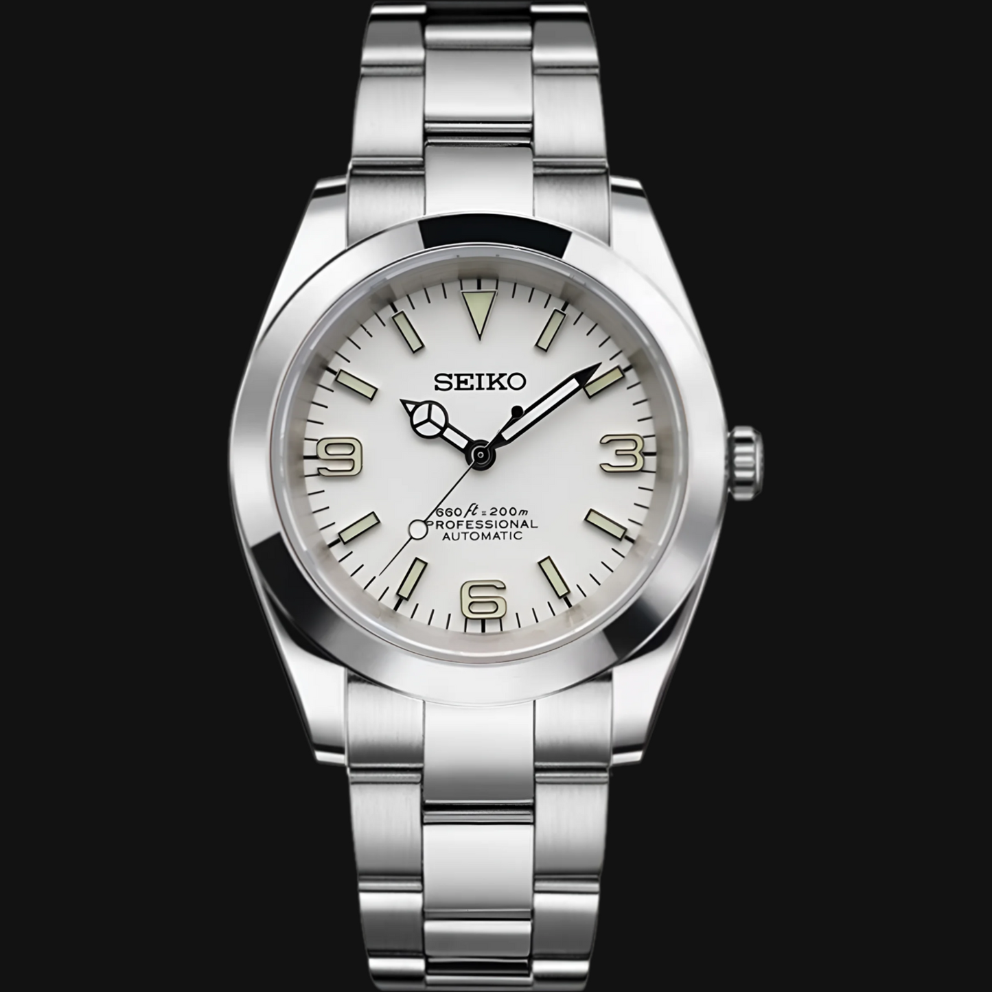 Seiko Mod Oyster Perpetual "White"