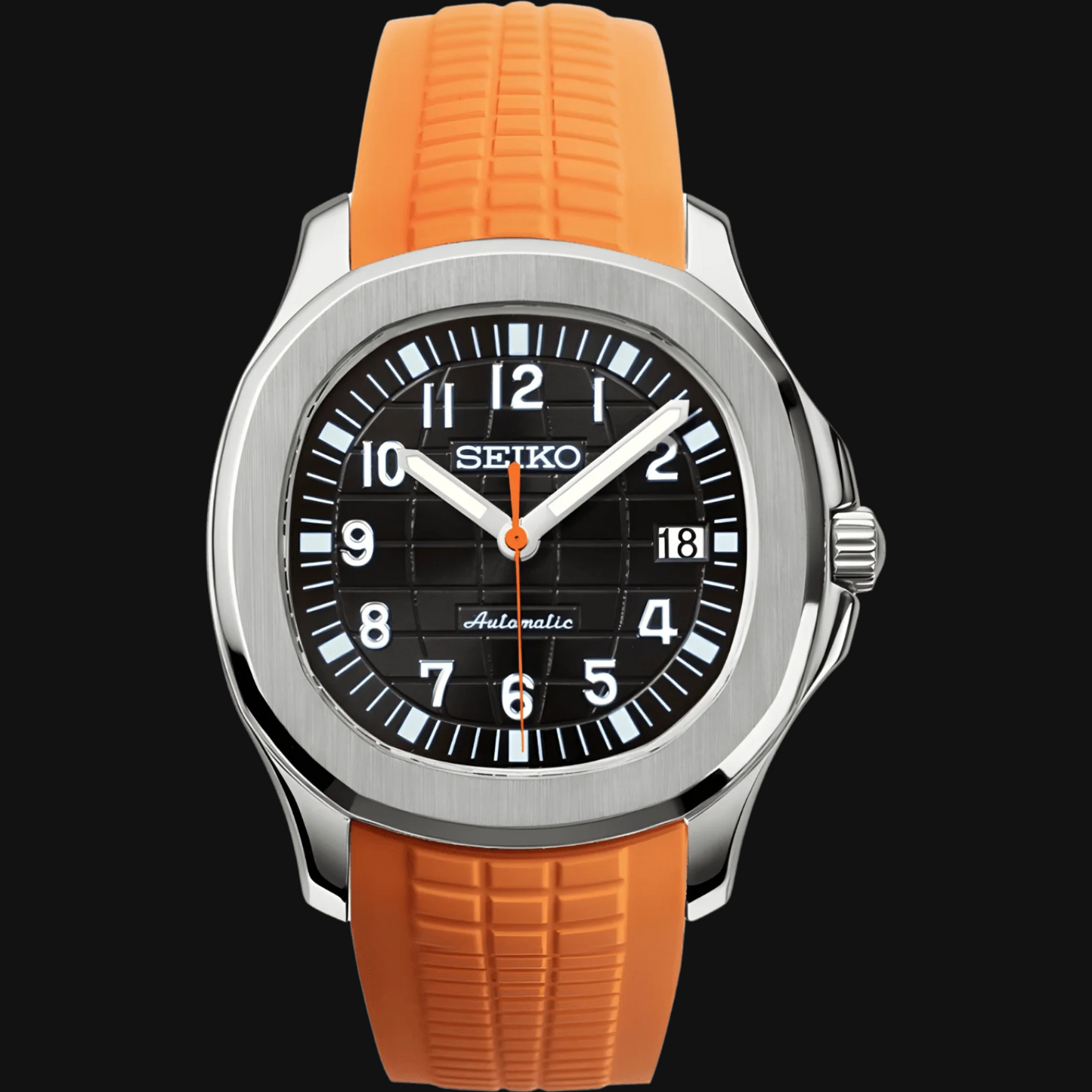 Seiko Mod Aquanaut "Orange & Black"