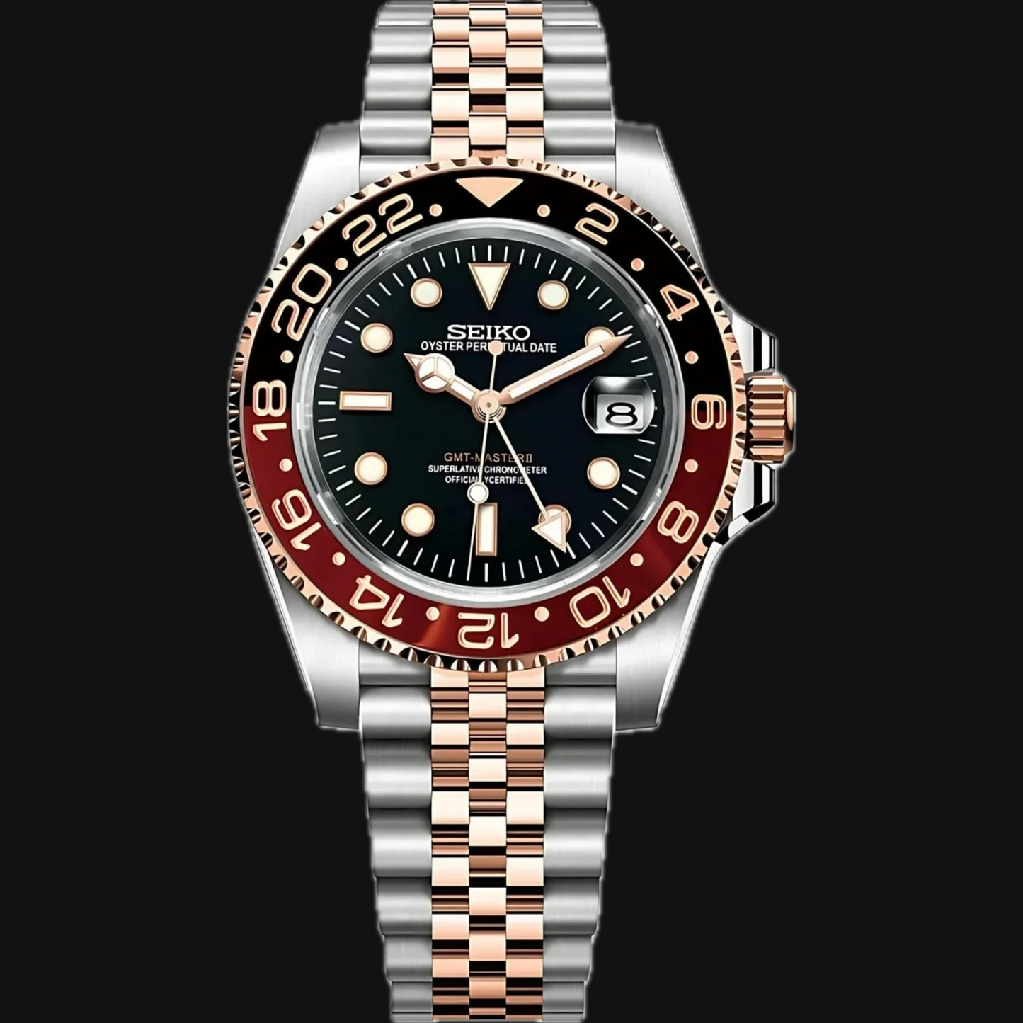 Seiko Mod GMT Master II “Root Beer"