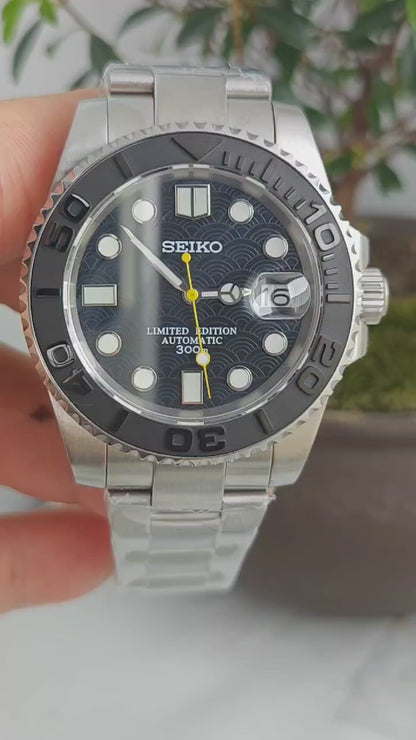 Seiko Mod Yacht Master „Limited Edition Yellow“ (komplett individuelle Uhr)
