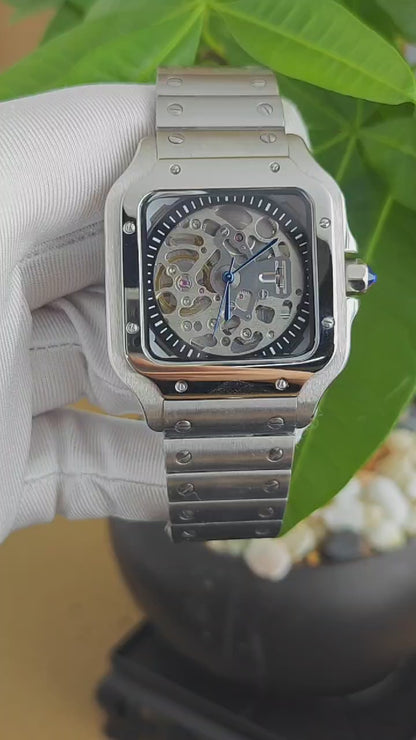 Seiko Mod Santos „Sekeleton“